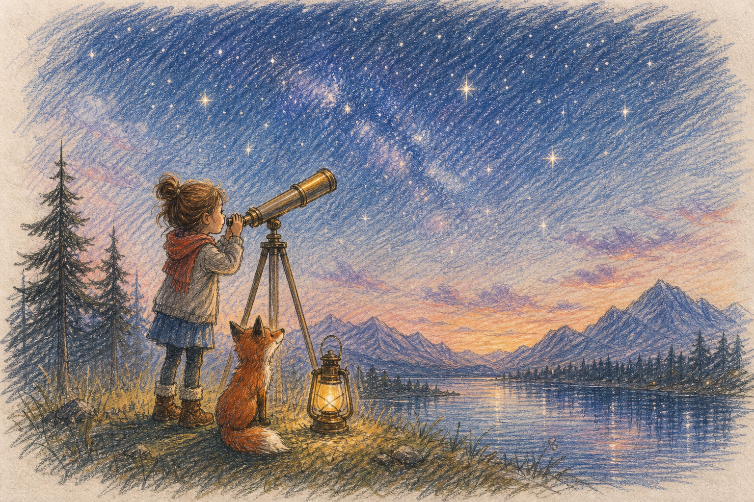 Example of color sketch artwork