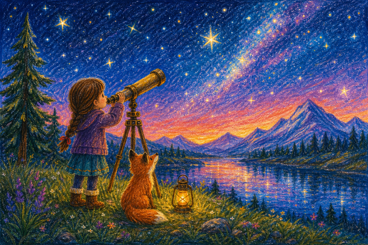 Example of crayon artwork